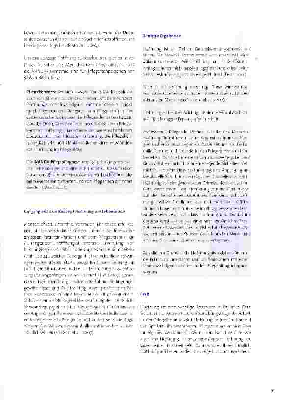 Vorschauseite 3: Hoffnung als Ressource in Palliative Care