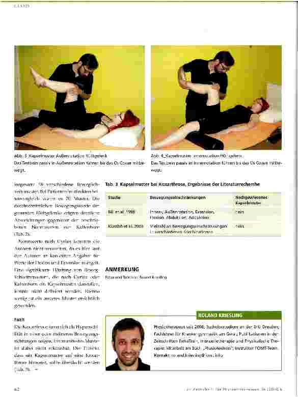 Vorschauseite 3: Kapselmuster bei Koxarthrose?