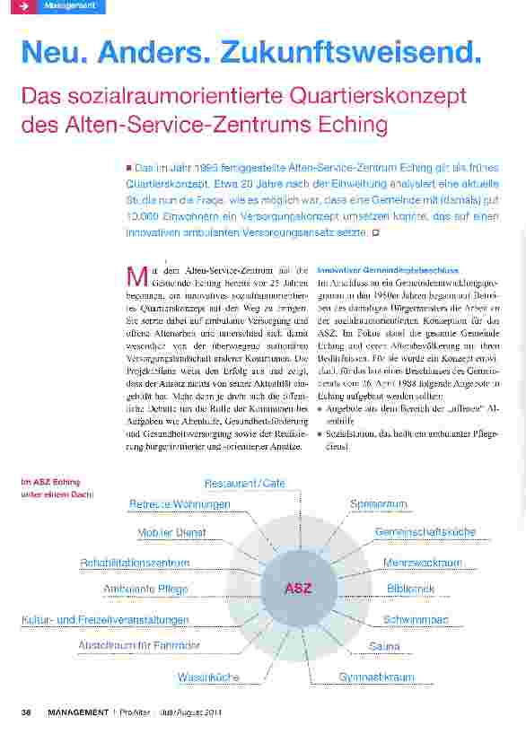 Vorschauseite 1: Neu. Anders. Zukunftsweisend