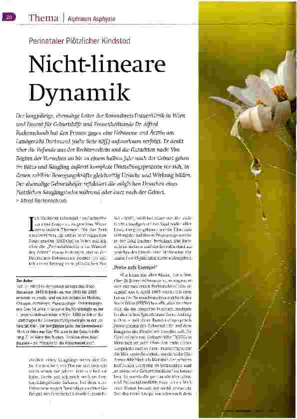 Vorschauseite 1: Nicht-lineare Dynamik