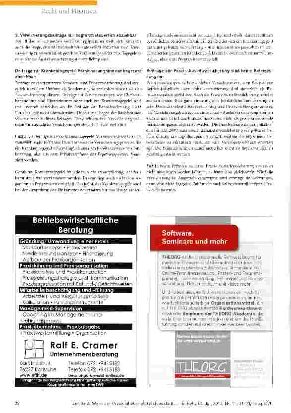 Vorschauseite 2: Wenn der Praxisinhaber plötzlich ausfällt. .. Liquiditätsengpässe und Vermögensverluste sind vermeidbar