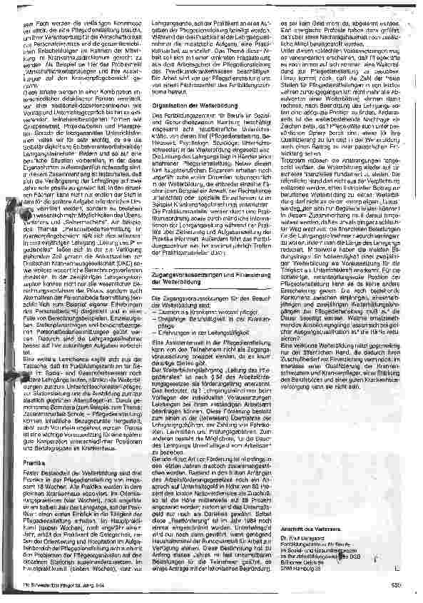 Vorschauseite 2: Weiterbildung zur Pflegedienstleitung