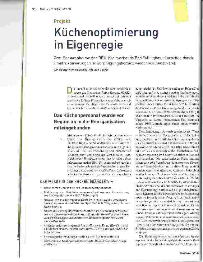 Vorschauseite 1: Küchenoptimierung in Eigenregie