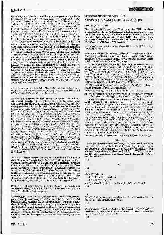 Vorschauseite 1: Bereitschaftsdienst beim DRK