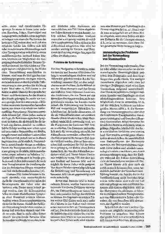 Vorschauseite 5: Das Potenzial von Stammzellen - Eine Bestandsaufnahme