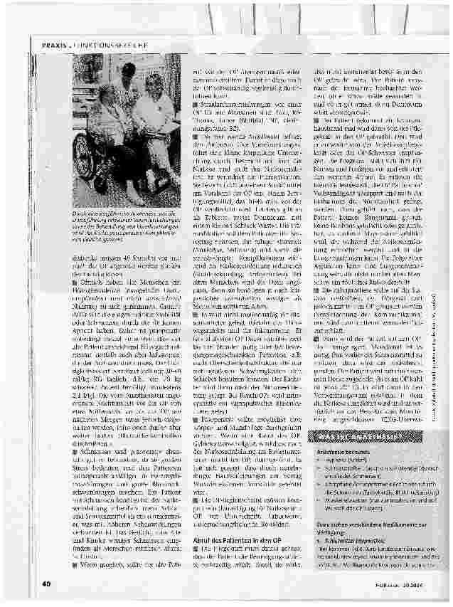 Vorschauseite 2: Der alte Mensch in der Anästhesie1. Teil: Präoperative Pflege