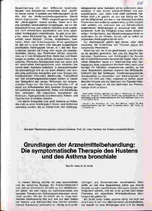 Vorschauseite 4: Grundlagen der Arzneimittelbehandlung: Gewöhnung und Abhängigkeit