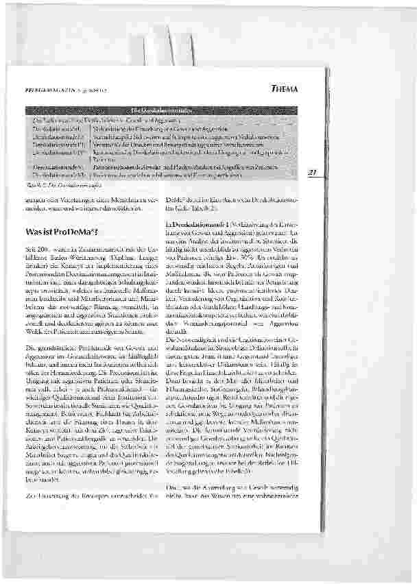 Vorschauseite 3: Professionelles Deeskalationsmanagement(ProDeMa)