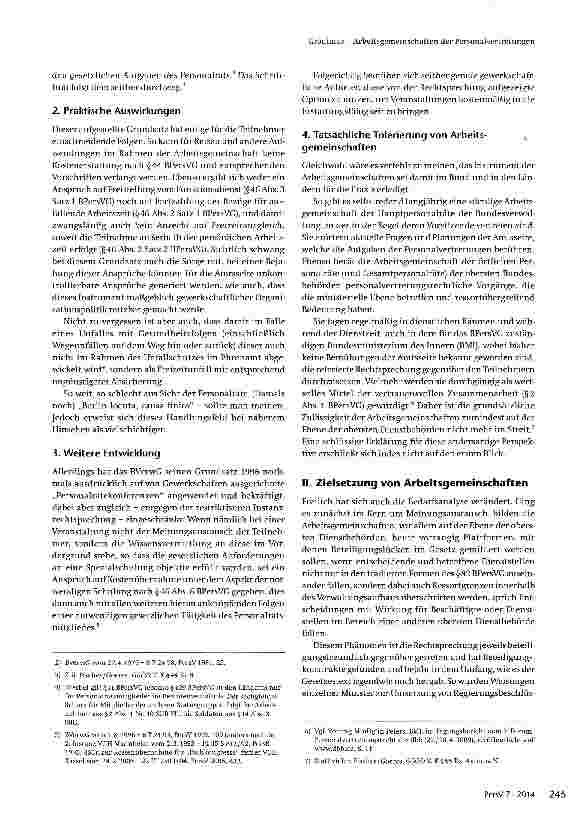 Vorschauseite 2: Arbeitsgemeinschaften der Personalvertretungen -notwendiges aber ungeliebtes Instrument der Mitarbeiter-vertretung?