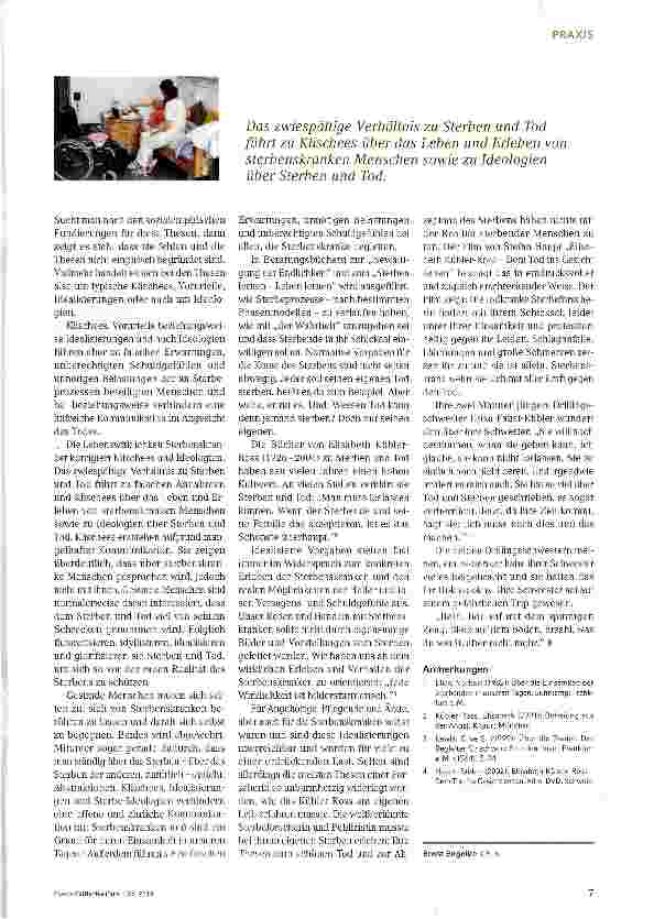Vorschauseite 2: Sterbe-Ideologien