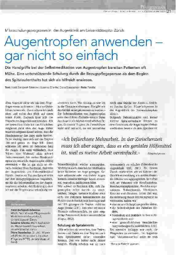 Vorschauseite 1: Augentropfen anwenden gar nicht so einfach
