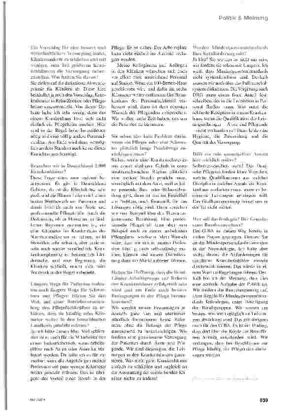 Vorschauseite 2: „Es geht an den Nerv der Krankenhäuser