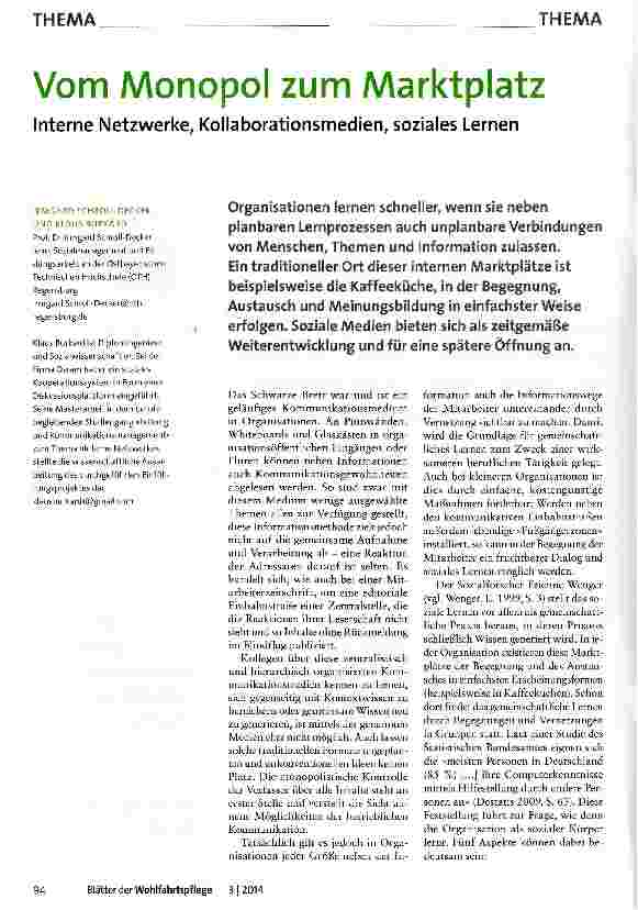 Vorschauseite 1: Vom Monopol zum Marktplatz