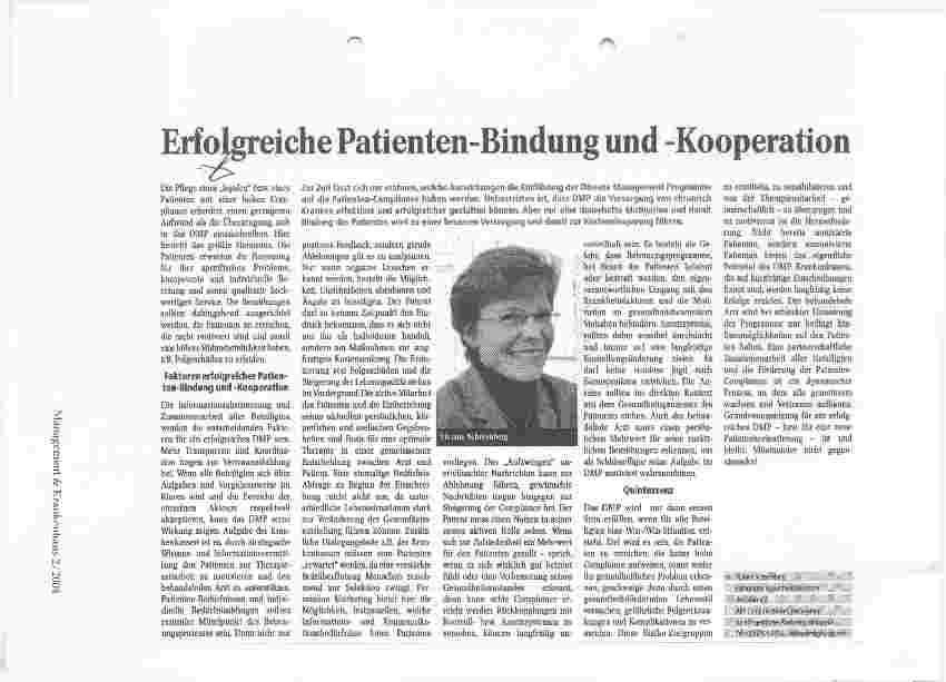 Vorschauseite 1: Erfolgreiche Patienten-Bindung und -Kooperation