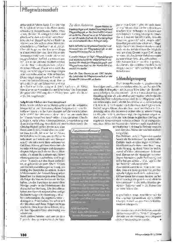 Vorschauseite 4: Psychosoziale Probleme finden zu wenig Beachtung