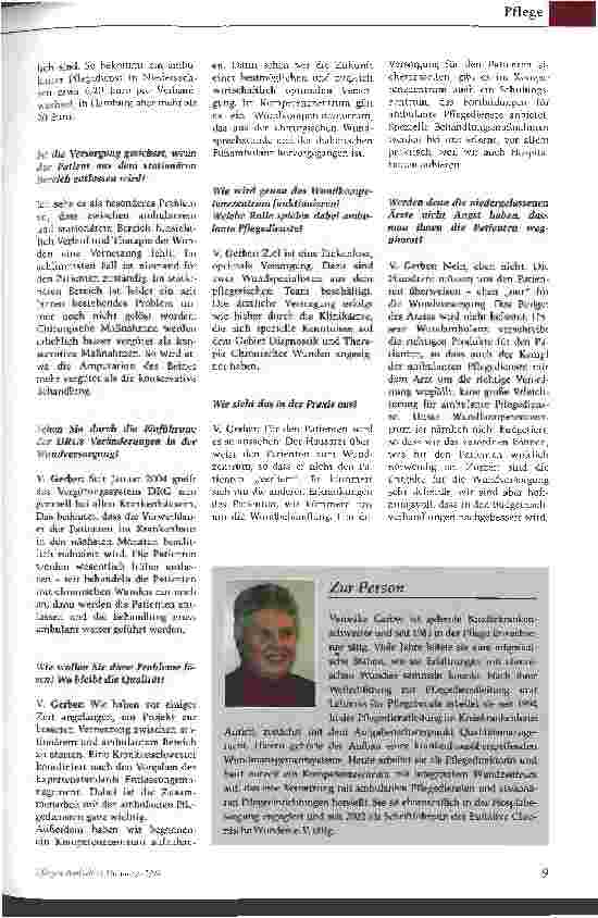 Vorschauseite 2: Wundmanagement - durch DRGs auf neuen Kurs?