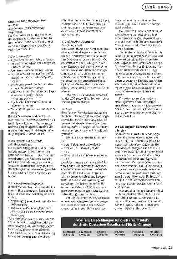 Vorschauseite 2: Der Unterschied liegt in der Toleranzmenge Nahrungsmittelverträglichkeiten, -allergien und Atopische Dermatitis
