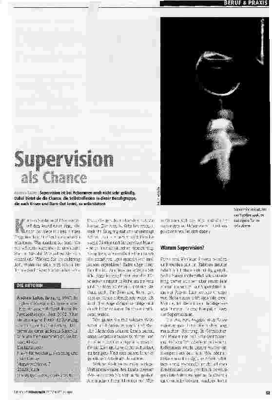 Vorschauseite 1: Supervision als Chance