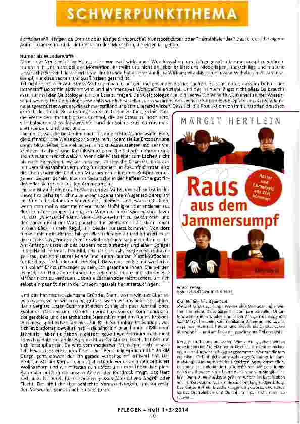 Vorschauseite 4: RAUS AUS DEM JAMMERSUMPF