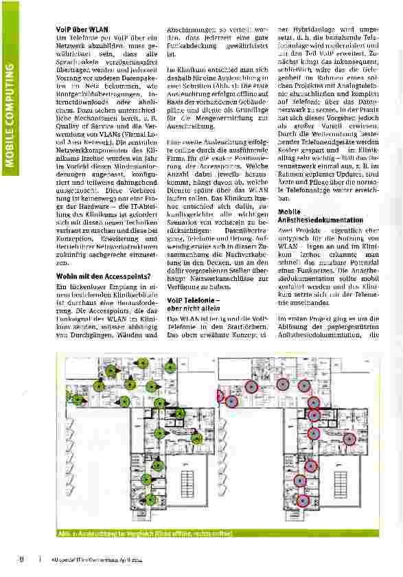 Vorschauseite 2: Mobile Anwendungen im Klinikum