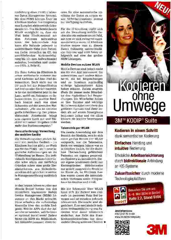 Vorschauseite 3: Mobile Anwendungen im Klinikum