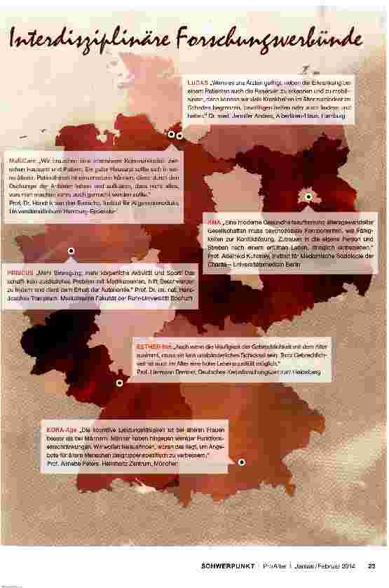 Vorschauseite 3: Forschung Gesundheit im Alter ist möglich