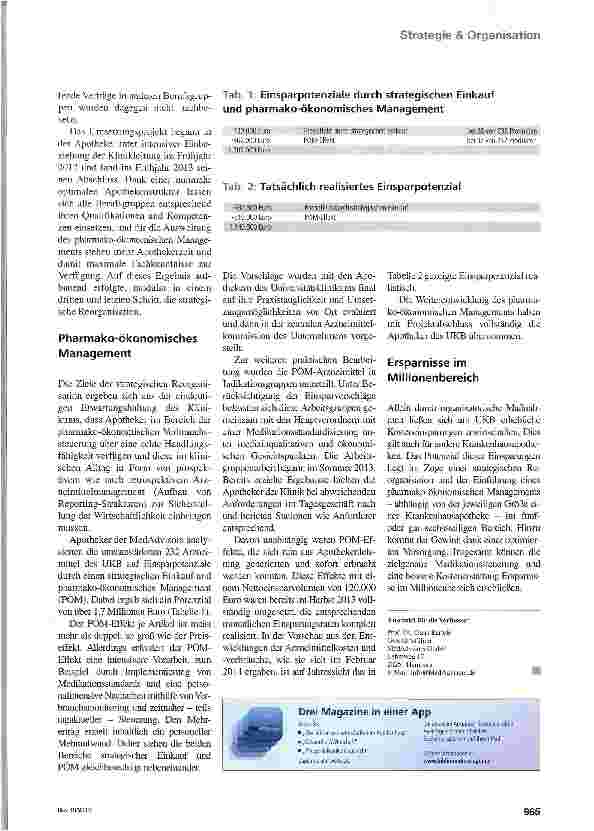 Vorschauseite 4: Reorganisation auf Rezept