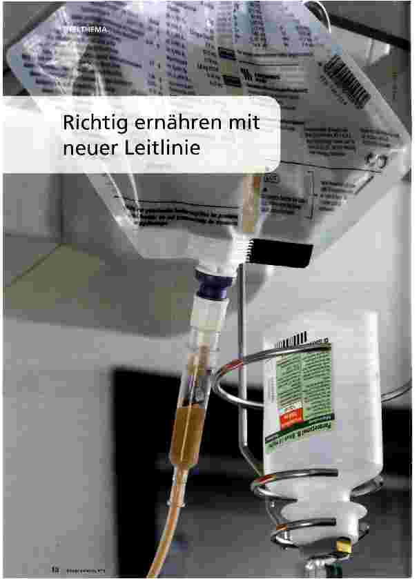 Vorschauseite 1: Richtig ernähren mit neuer Leitlinie