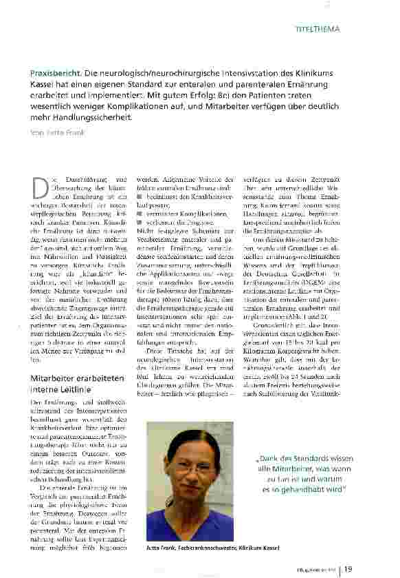 Vorschauseite 2: Richtig ernähren mit neuer Leitlinie