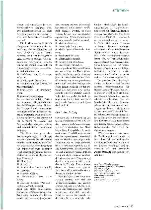 Vorschauseite 4: Richtig ernähren mit neuer Leitlinie