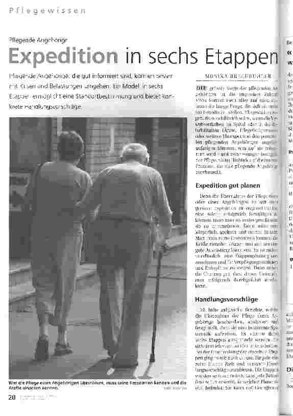 Vorschauseite 1: Expedition in sechs Etappen Pflegende Angehörige