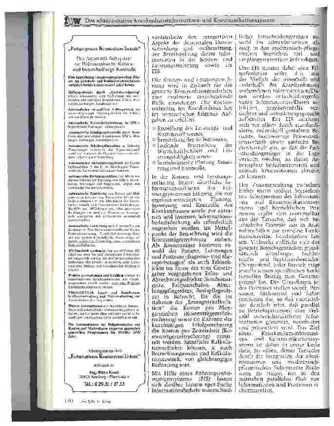Vorschauseite 4: Das administrative Krankenhausinformationsund Kommunikationssystem Konzeption und Vorgehensweise zur Auswahl und Realisierung