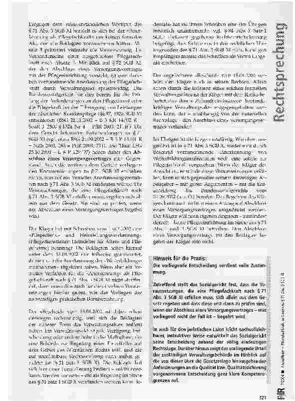 Vorschauseite 2: Altenpfleger - Pflegefachkraft im Sinne des § 71 Abs. 3 SGB XI