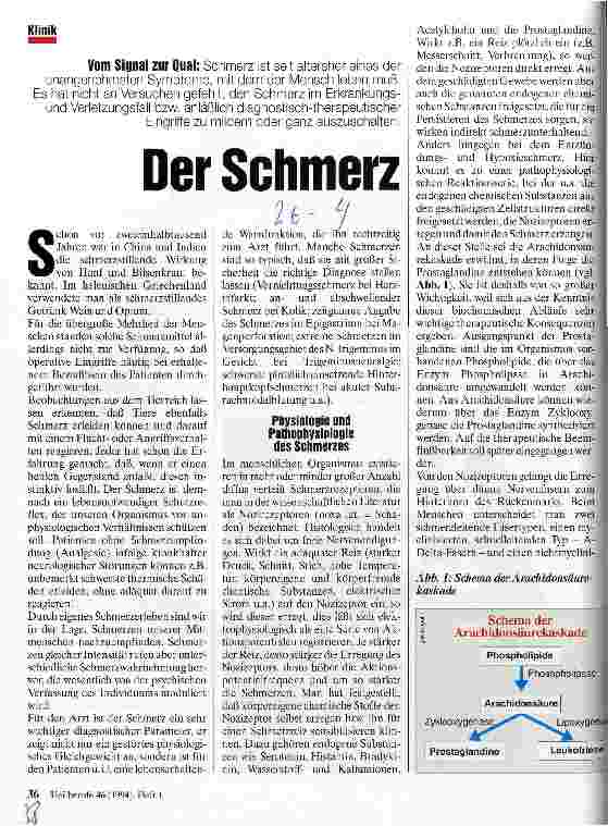 Vorschauseite 1: Der Schmerz Vom Signal zur Qual