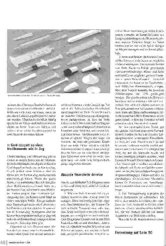 Vorschauseite 2: Medizinisches Überangebot macht Menschen krank Rationierung im Gesundheitswesen