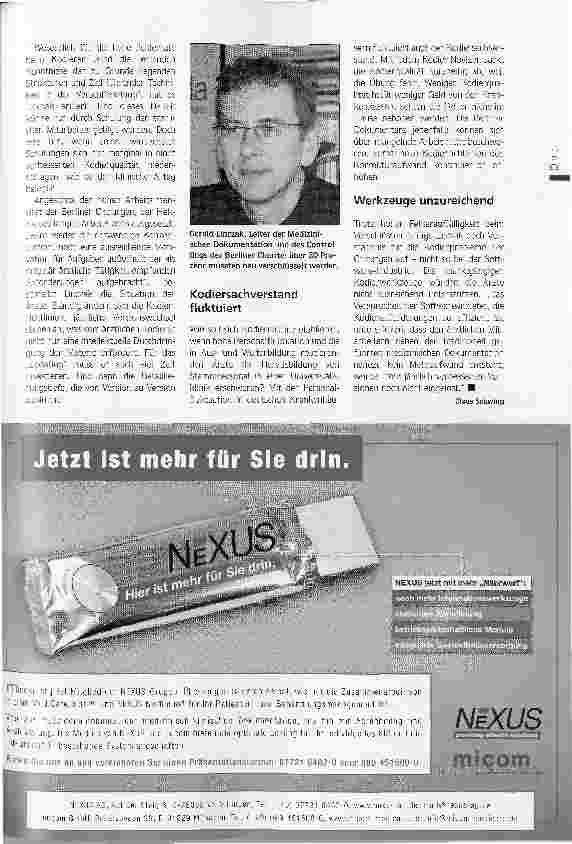 Vorschauseite 2: Subversion der Kliniker. Kodierqualität in Krankenhäusern: inkorrekt und unvollständig
