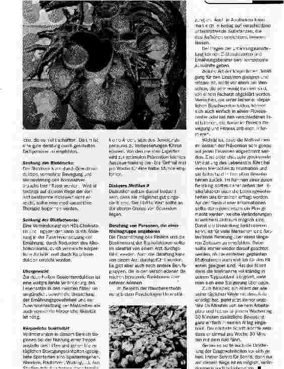 Vorschauseite 2: Kardiovaskuläre Prävention MÖGLICHKEITEN DAS RISIKO ZU VERMINDERN