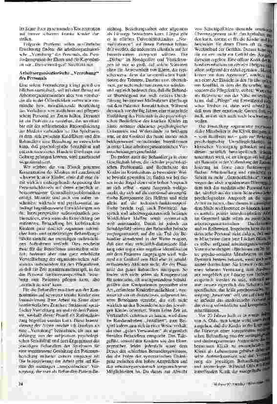Vorschauseite 2: Zwischen Trauma und Tagesordnung Das Kind im Krankenhaus in der 90er Jahren