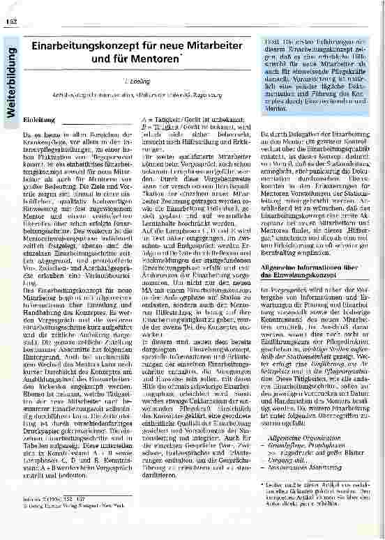 Vorschauseite 1: Einarbeitungskonzept für neue Mitarbeiter und für Mentoren
