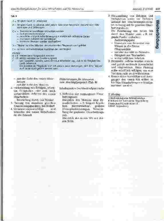 Vorschauseite 6: Einarbeitungskonzept für neue Mitarbeiter und für Mentoren