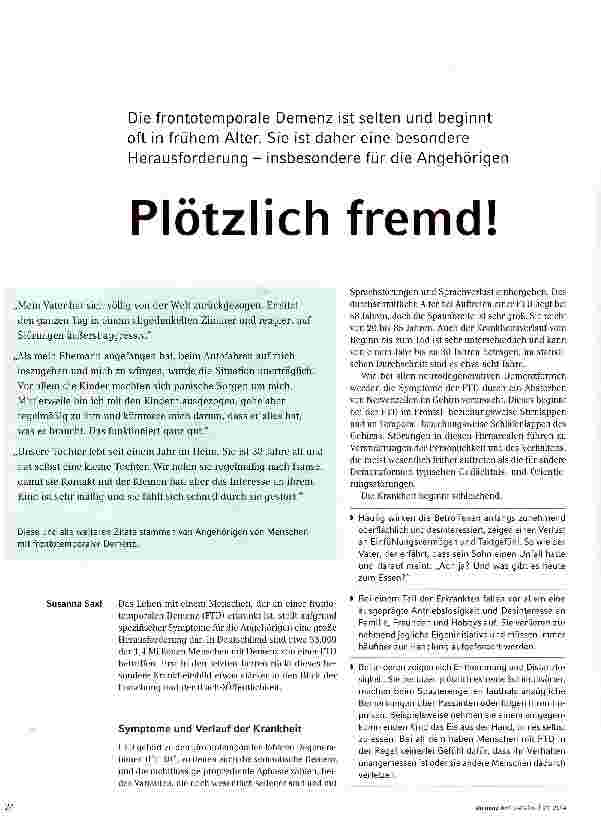 Vorschauseite 1: Plötzlich fremd!