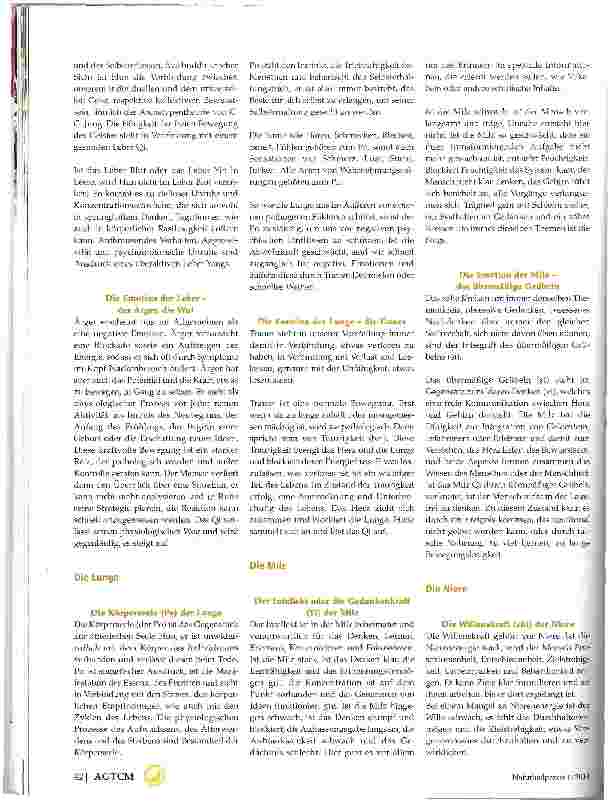 Vorschauseite 3: AD(H)S aus Sicht der Chinesischen Medizin