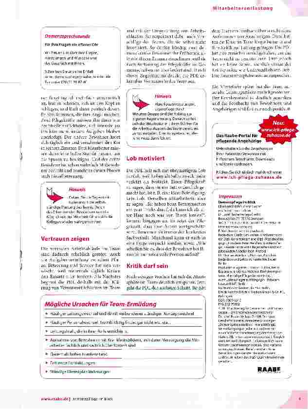 Vorschauseite 2: Ein Team braucht Hilfe