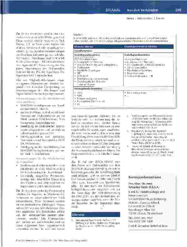 Vorschauseite 3: Einrichtung eines WAKWiN-Studierendenkollegs