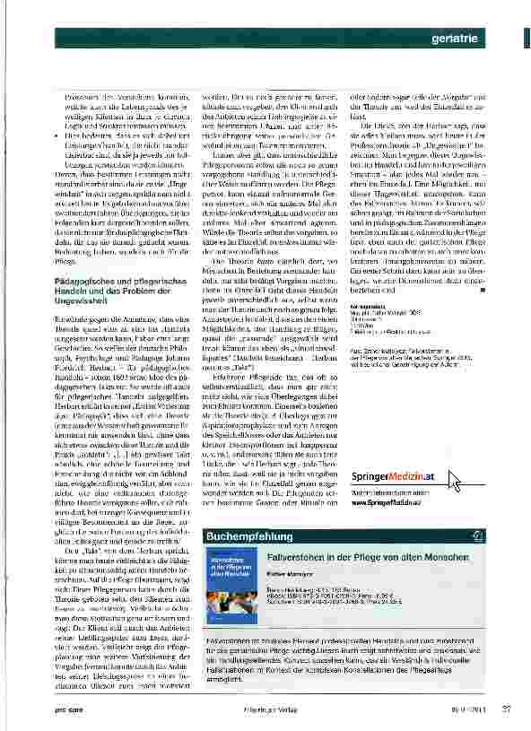 Vorschauseite 4: Fallverstehen in der Pflege von alten Menschen