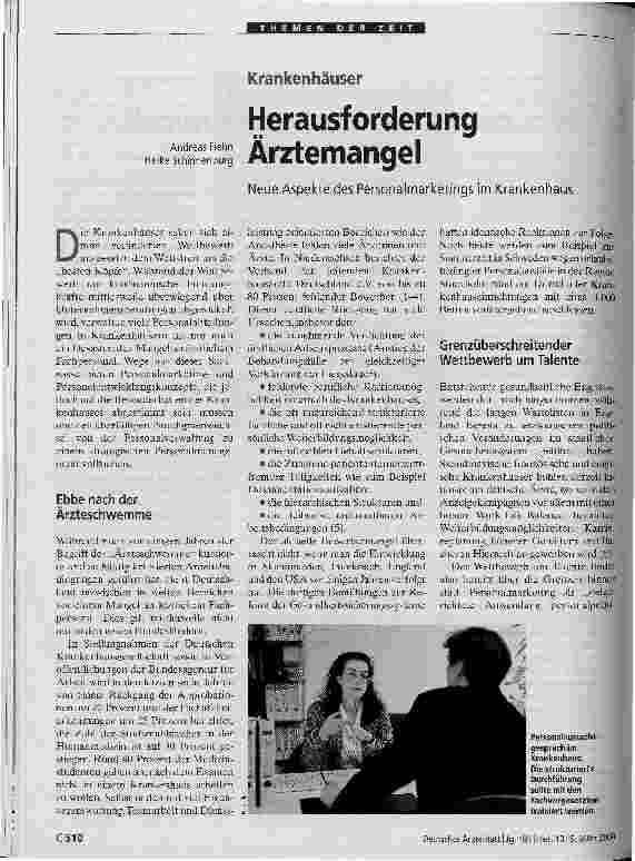 Vorschauseite 1: Herausforderung Ärztemangel
