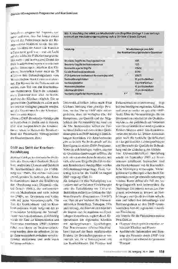 Vorschauseite 3: Disease-Management-Programme - Auswirkungen auf Krankenhäuser Bericht vom 5. Sanofi-Synthelabo-Symposium für Krankenhausapotheker, Berlin, 11. Oktober 2003