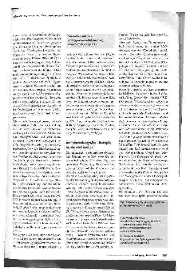 Vorschauseite 5: Disease-Management-Programme - Auswirkungen auf Krankenhäuser Bericht vom 5. Sanofi-Synthelabo-Symposium für Krankenhausapotheker, Berlin, 11. Oktober 2003