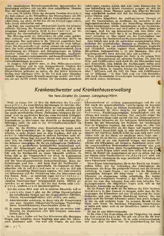Vorschauseite 1: Krankenschwester und Krankenhausverwaltung