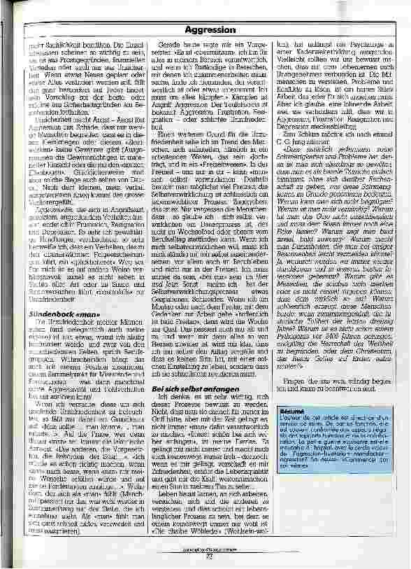 Vorschauseite 5: Wir müssen lernen, Geduld zu haben Aggression und beruflicher Alltag